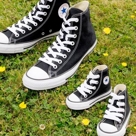 converse sneakers on grass